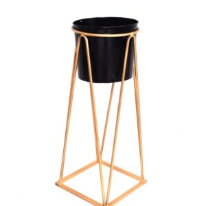 Metal Golden Stem Planter