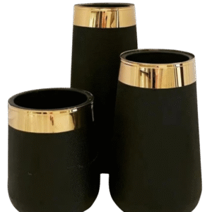 Golden Luxe Planter Black