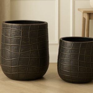 Urban Grid Planters – Black & White