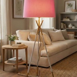 Tripod lamp (golden+white) 5 feet