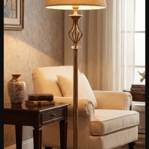 The Traditional Brass Lattice Lamp