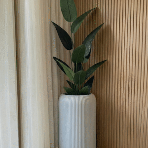 Bird of paradise plant with cylindrical planter height 6 feet