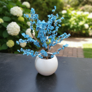 Blue cherry blossom
