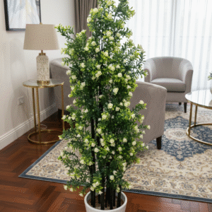 boxwood topiary tower