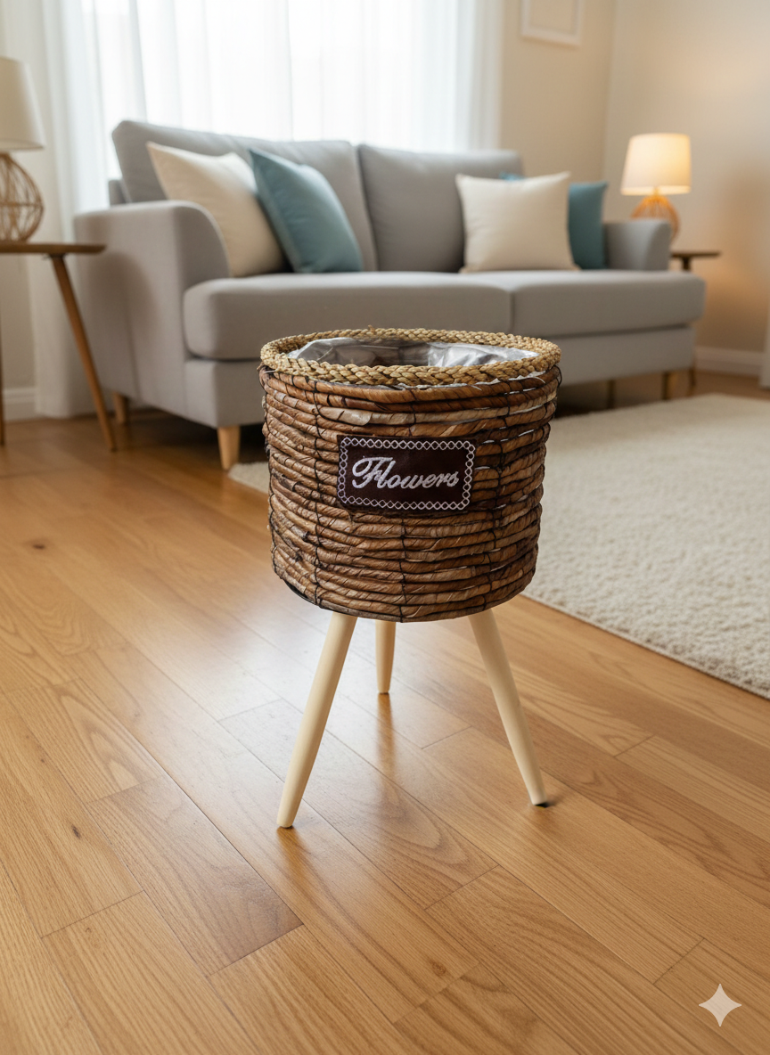 Woven Basket Planters - Image 4