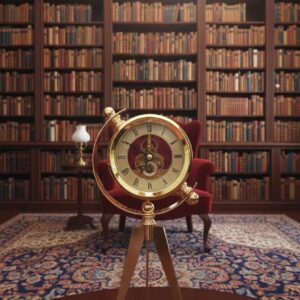 Brass tripod table clock premium quality