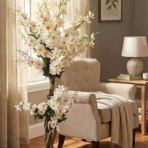 Artificial White Cherry Blossom Tree