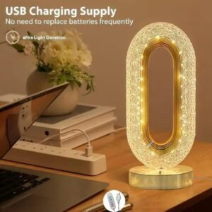Crystal Oval Lamp