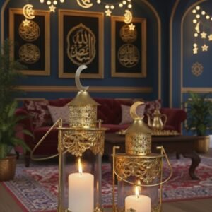 Decorative Moroccan Lanterns set of 2