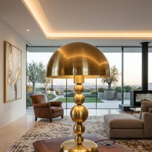 Brass Totem Table Lamp