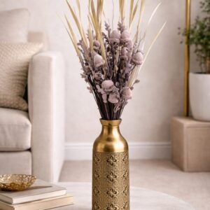 Lavender Dried Floral Decorative Vase