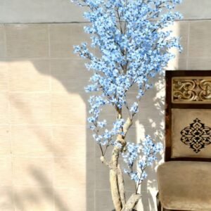 artificial blue blossom tree.