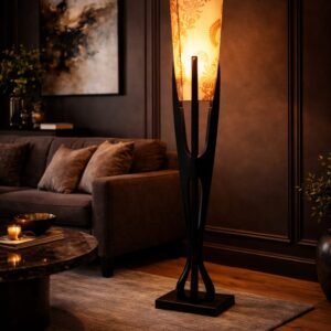 Brass Totem Floor Lamp