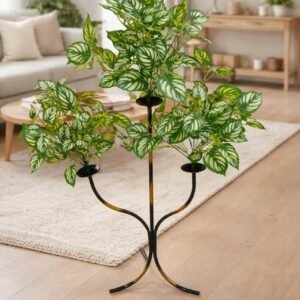 Decorative Artificial Calathea Plant Stand