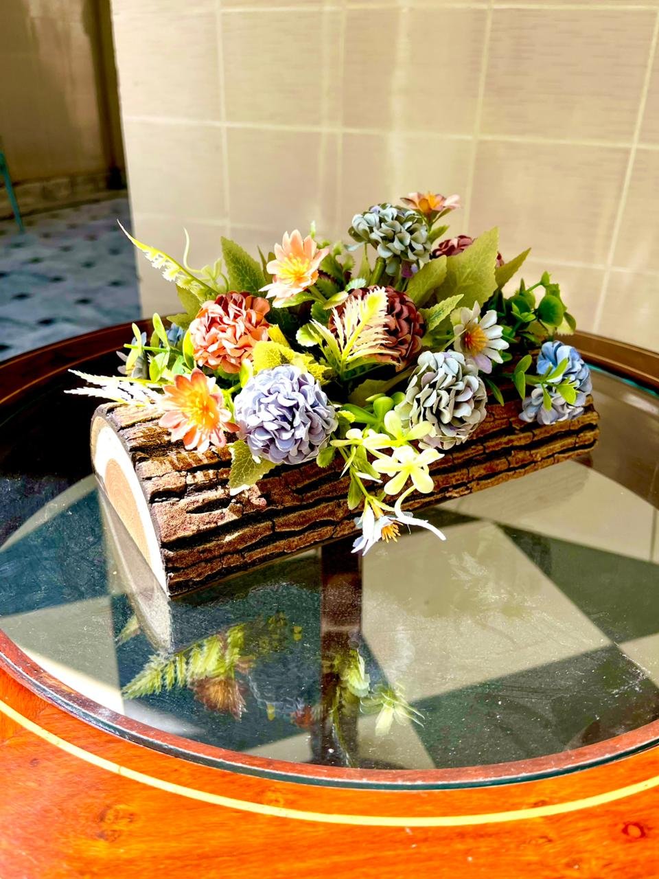 Boho Log Floral