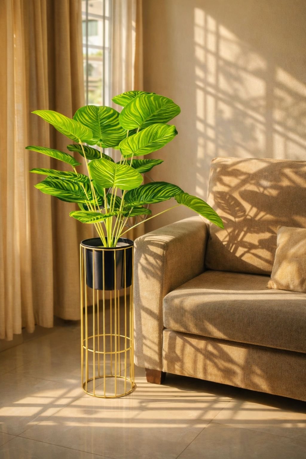 money plant with metal stand 3 feet height