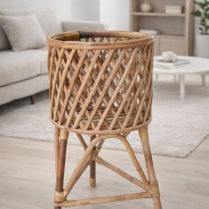 Rattan Woven Planter Stand