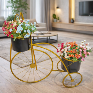 Golden Bloom Bicycle Stand