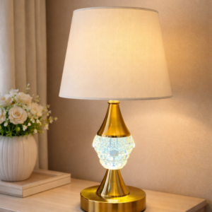 Modern Crystal Accent Table Lamp
