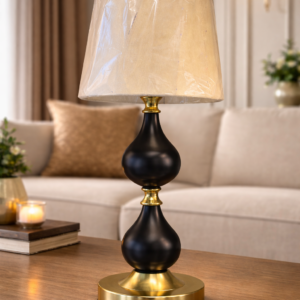 Elegant Black & Gold Table Lamp