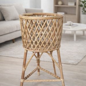 Rattan Woven Planter Stand