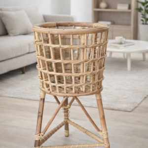 Rattan Woven Planter Stand