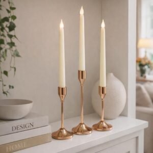 Aura Rose Candlesticks