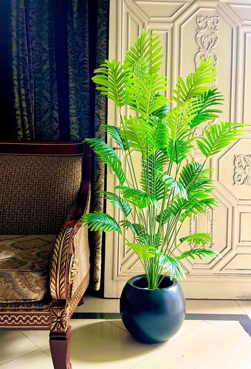 Areca Palm with round pot