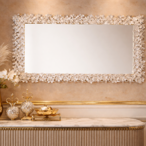 Opal Bloom Mirror Console