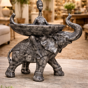 Silver Elephant Figurine