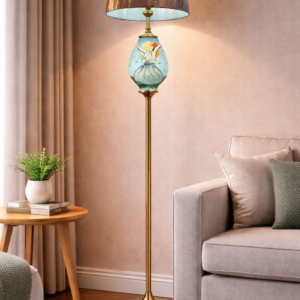 Dervish Dance Hand-Painted Floor Lamp