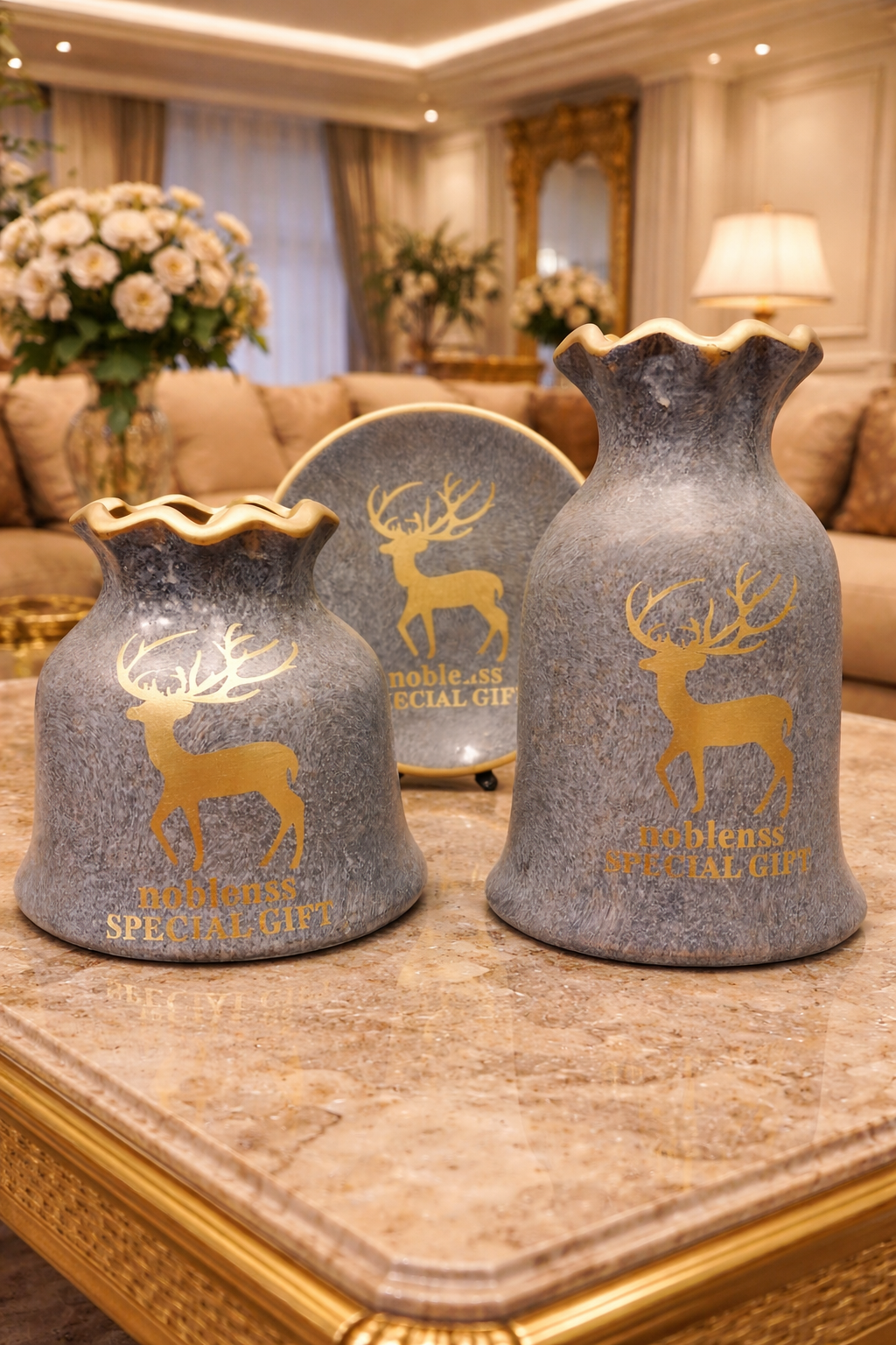 Noble Stag Decorative Vases