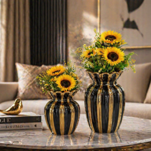 Sunlit Stripes Vases