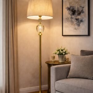 brass floor lamp