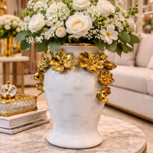 Golden Blossom Vase