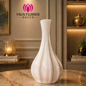 Classic White Ceramic Vase