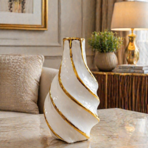 Golden Spiral Elegance Vase