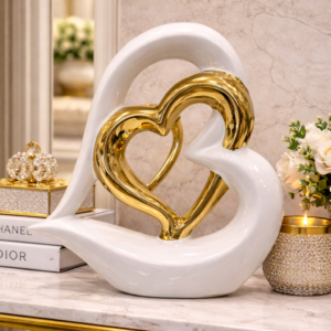 Golden Heart Sculpture