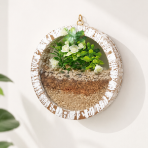 Rustic Round Wall Planter(medium)