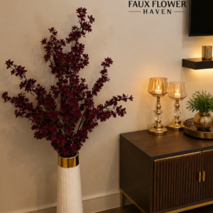 Dark Maroon Blossom Arrangement
