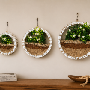 Rustic Circle Planters