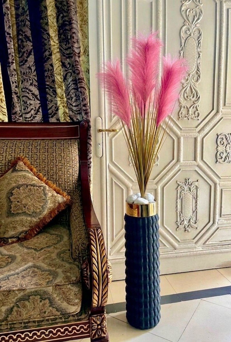 Blush Plume Luxury Vase Set