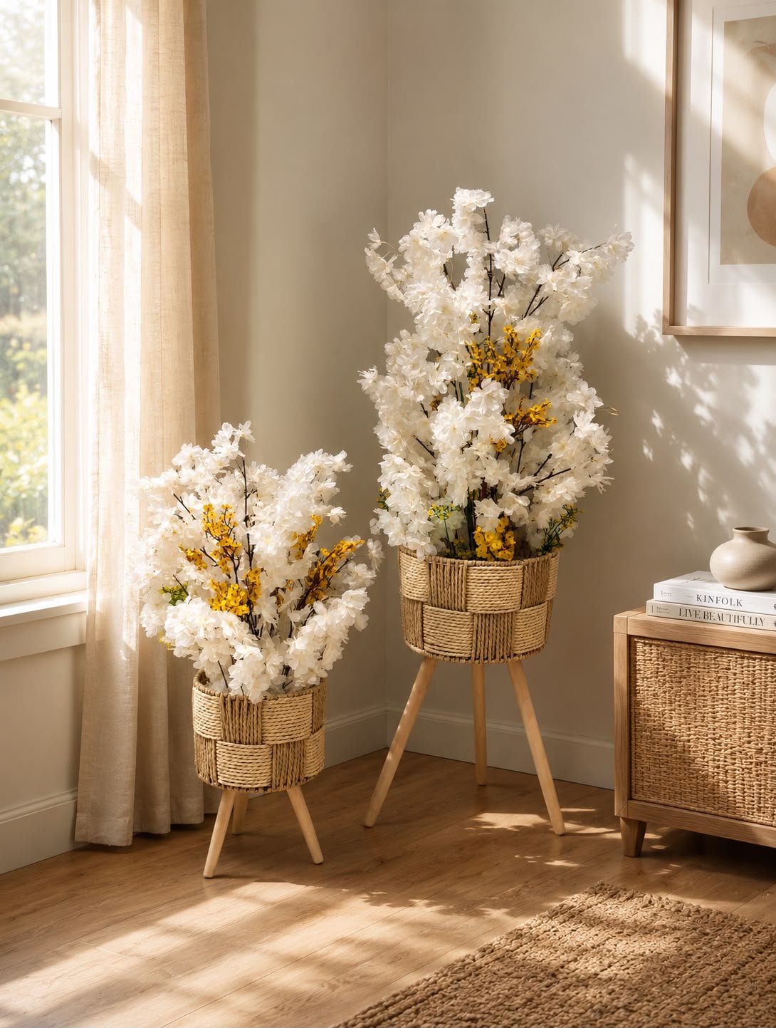 Elegant Woven Floral Arrangement
