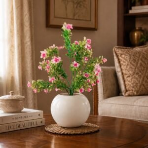 Elegant Rose Accent Pot
