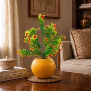 Yellow Blossom Accent Pot