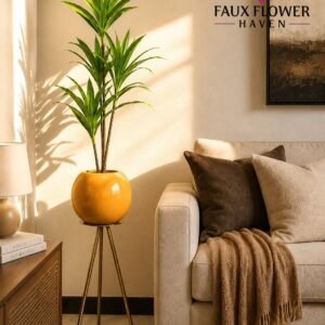 Modern Tripod Plant Stand with Decorative Pot(4.5feet)