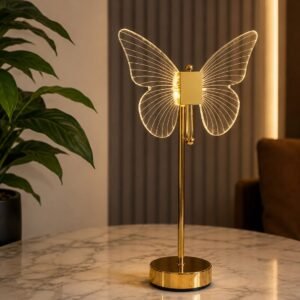 Golden Butterfly Accent Lamp