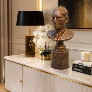 Antique Bronze Gentleman Bust Sculpture