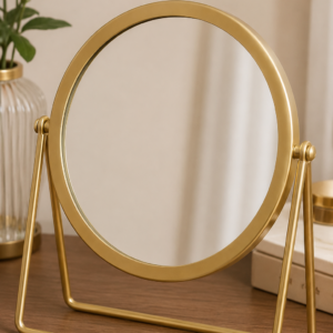 Golden Elegance Table Mirror