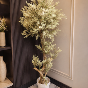 Ivory Elegance Artificial Eucalyptus Tree